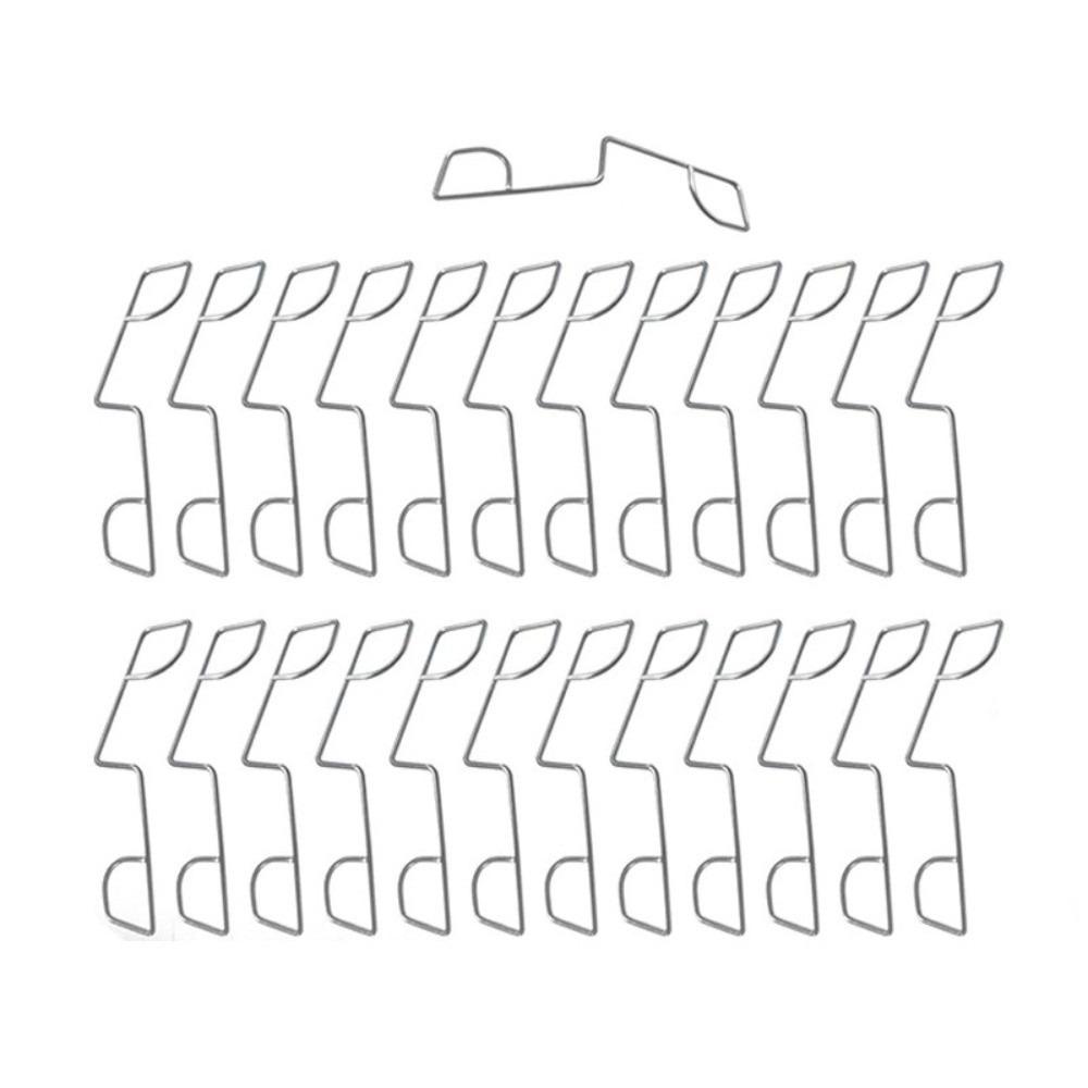 25pcs High Quality Stainless Steel Fence Plate Clip Stable Reusable Fence Fixing Clip Durable Fence Clamp Shock-Absorbing Tool
