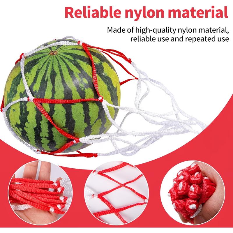 5/10/20Pcs Heavy-Duty Fruits Net Bags Large Capacity Shopping Bags For Support The Growth Of Watermelons, Pumpkins, Cantaloupes