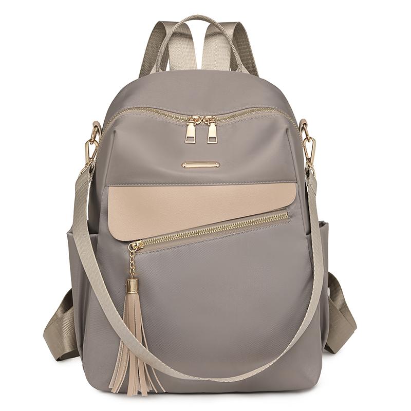 Tassel Backpack Women's Large Capacity Commuter Travel Backpack Multifunctional Shoulder Bag