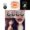 Safe And Sanitary Resin Halloween Denture With Custom Fang Sizes And Solid Adhesive