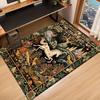 Enchanted Forest and Mythical Creature Design Large Area Rug - Anti-Slip,Indoor/Outdoor Versatile Mat,100% Polyester,for Living Room,Bedroom