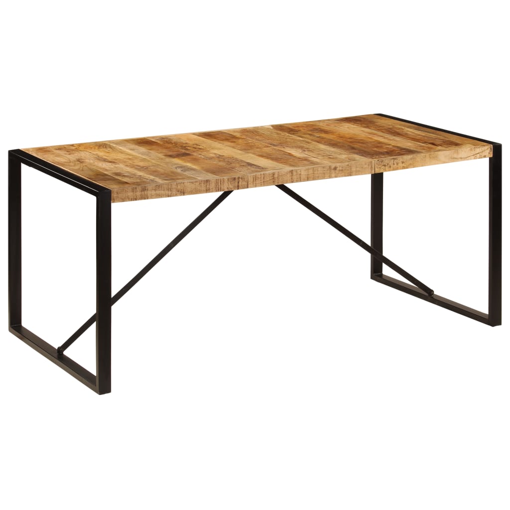 Dining Table Rough Solid Mango Wood 180 Cm