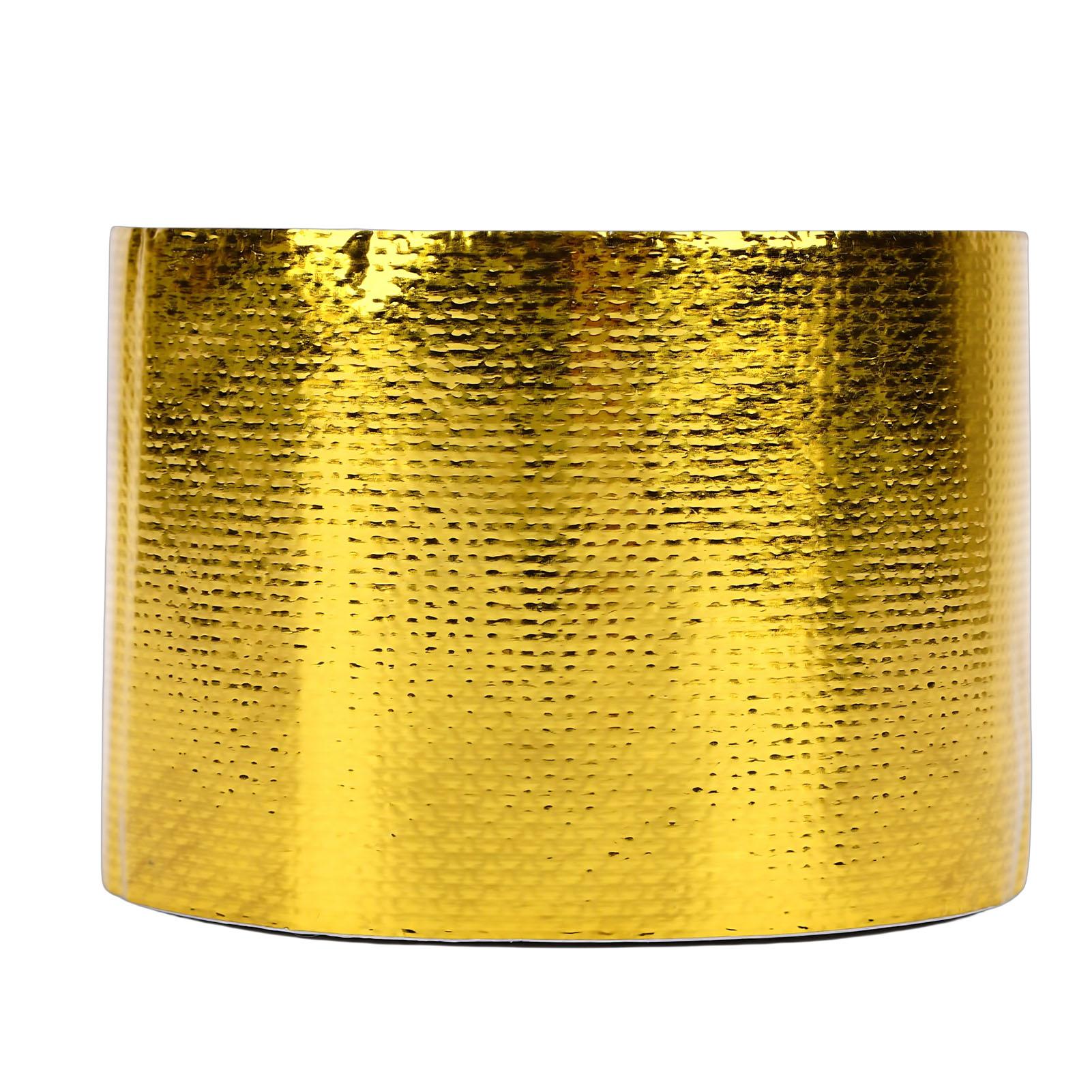 Adhesive Heat Shield Reflective Tape 2in X 32.8ft Universal Automotive High Temperature Reflective Tape for Cars Trucks золотой