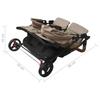 Twin Stroller Taupe Steel