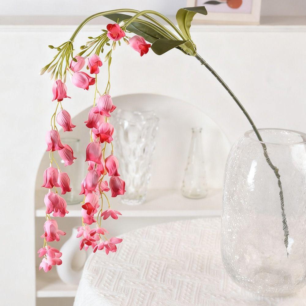 108CM Artificial Wisteria Flowers Silk Material Hanging Design Fake Floral Plants Green Color String Arrangement