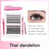 Life Girls 3D Volume False Eyelash Kit – Fluffy & Natural Cluster Lashes, DIY Individual Lash Extensions, Hot Melt Glue Applicator Set