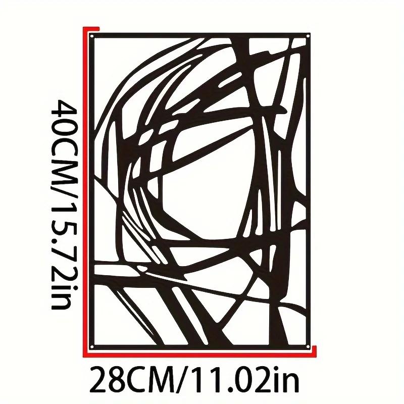 Abstract Metal Wall Art - Minimalist Single Line Sculpture for Modern Stylish Wall Display