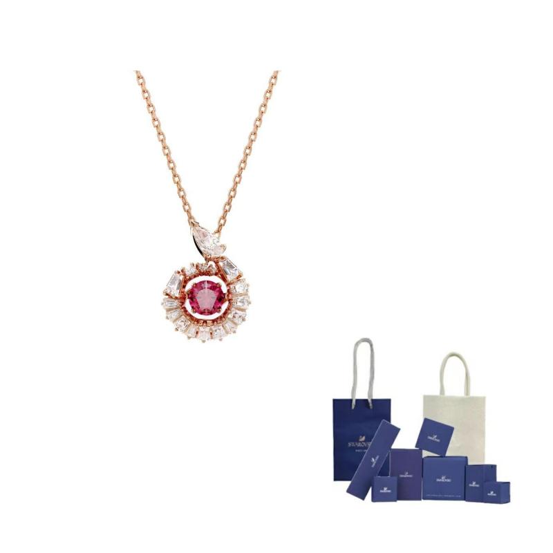 Swarovski SNAKE Necklaces Womens Rose Gold F-Original Brand Box And Bag