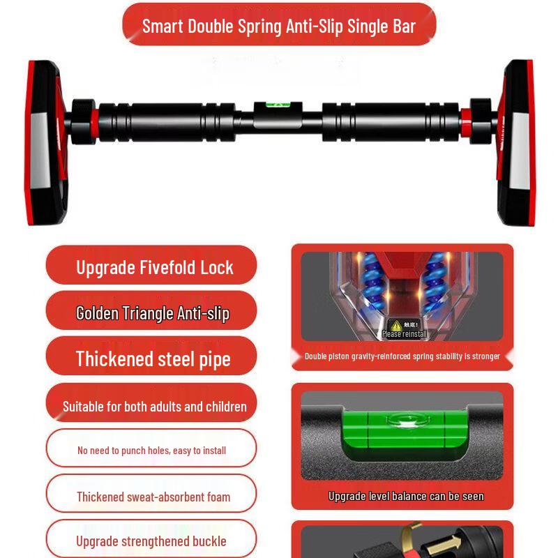 Punch-Free Doorframe Pull-Up Bar for Kids