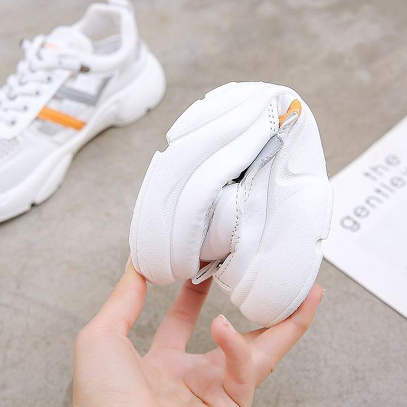 Prodyšná síťovina Malé bílé boty Dámské Letní Tenké Dírkované Sportovní Ležérní Boty Sandály