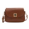 Niche Design for Women Fashion Solid Color New Style Retro Fashionable Casual One-shoulder Crossbody Saddle Bag Trendy