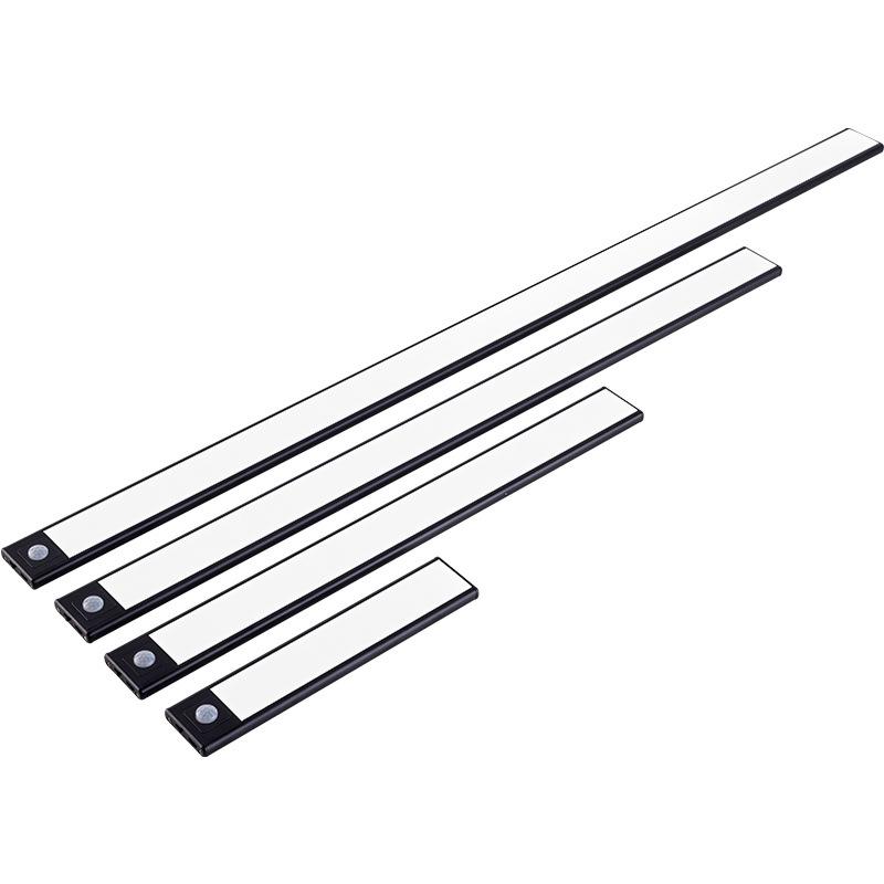 Rechargeable Ultra-thin LED Motion Sensor Light Strip for Cabinets with Magnetic Mounting