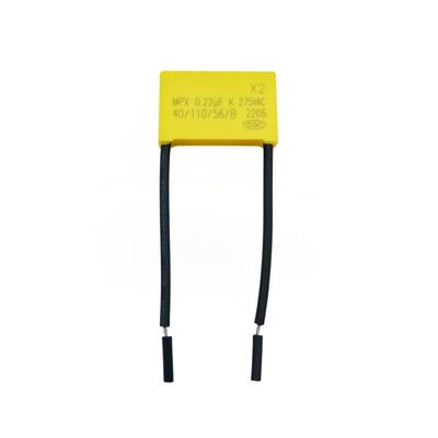 0.22uF 275V AC X2 Safety Capacitor Polypropylene LED Capacitor For Consumer Electronics