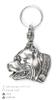 Pit Bull, American Pit Bull Terrier – Silver-plated pendant with a dog in a decorative box, handbag decoration | Art-Dog
