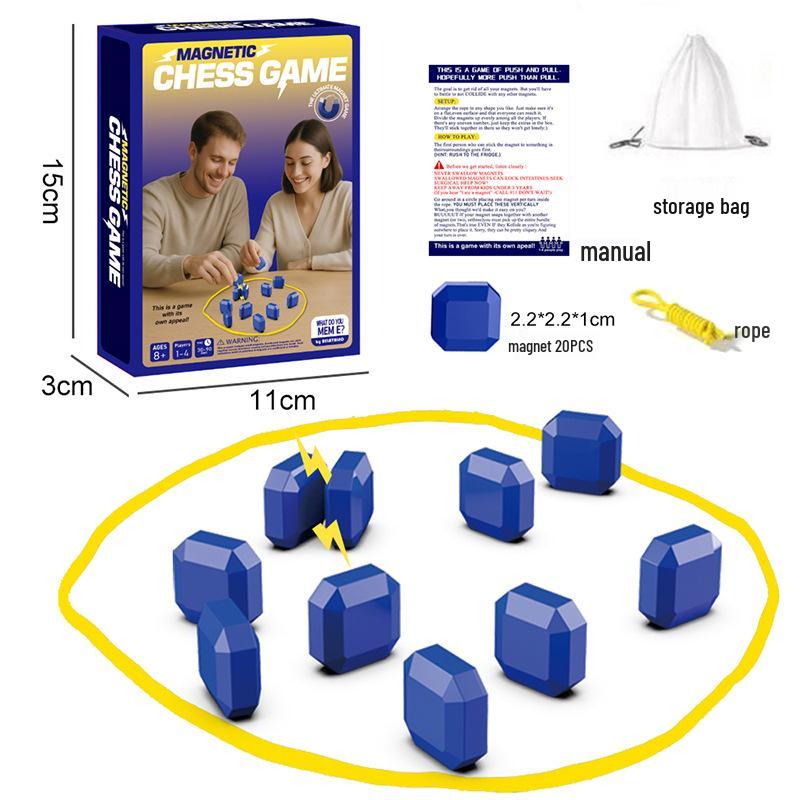 Magnetic Chess Puzzle Game for Kids – Interactive Logic and Strategy Toy