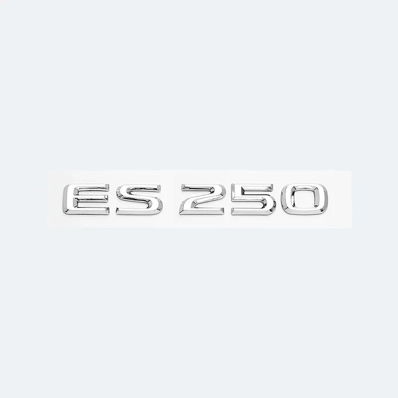 3D Chrome Glossy Black ABS Letters ES200 ES250 ES260 ES300 ES350 ES300h ES350h HYBRID Emblem For Lexus Car Trunk Logo Sticker