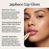 Zephoco Leuchtender Rosenrosa Lippen-Gloss: Feuchtigkeitsspendend, Pigmentiert, Nicht abfärbend, Hydrierend, Seidig, Tragbar.