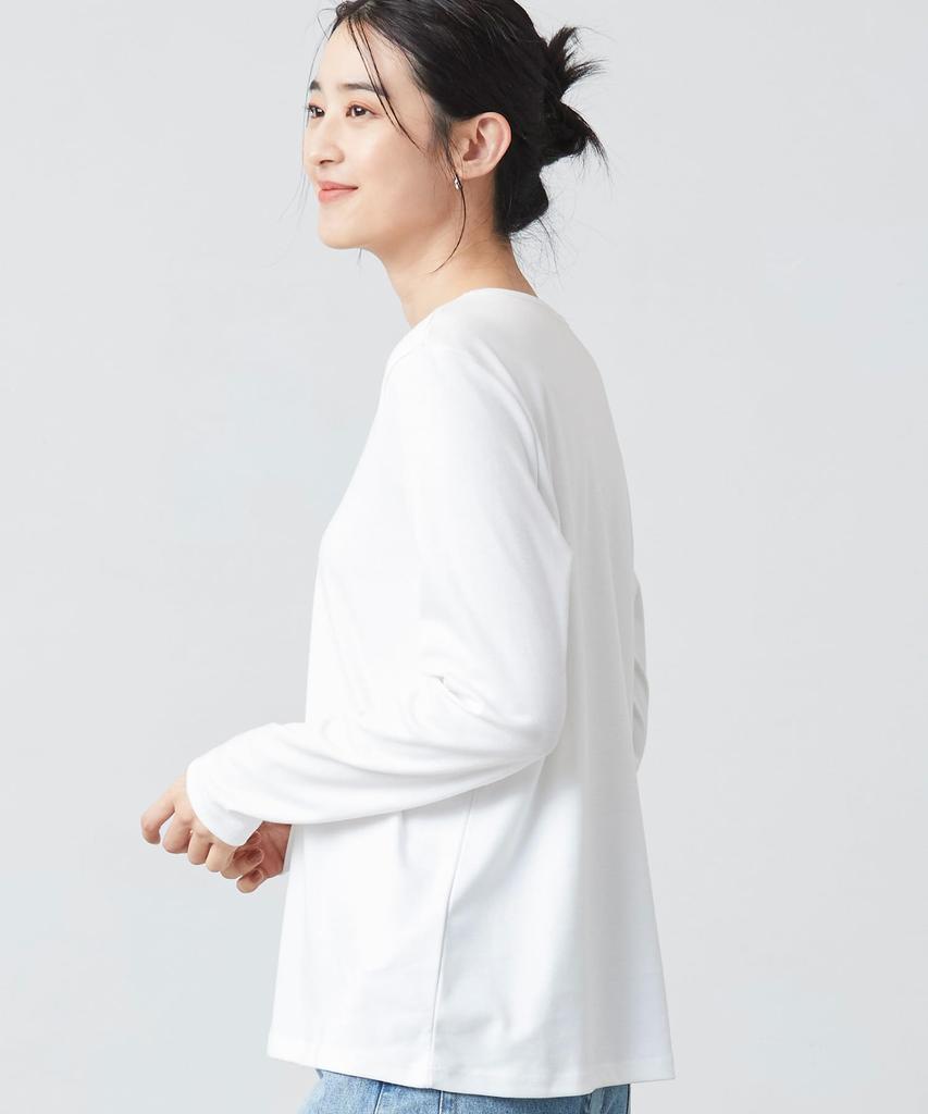 LL Bean Women's Pima Cotton Tee, Long Sleeve, Crew Neck, US Fit, Regular, Size Small, Black, 0VH0910002