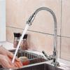 Outdoor Kitchen Sink Faucet with Flexible Neck - 360 Rotatable Single Handle Cold Water Tap