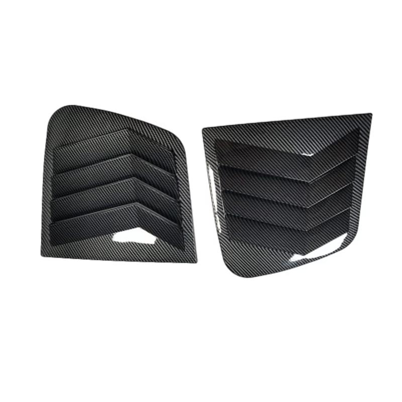 For Kia Sportage KX5 2016 2017 2018 Car Rear Louver Window Side Shutter Cover Trim Sticker Vent Scoop ABS Carbon Fiber