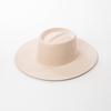 European and American Fashion Casual Crease Ring Top Big Brim Wool Top Hat British Warm Catwalk Felt Hat