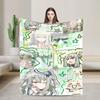 Kusanagi Nene Velvet Throw Blanket Singer Anime Blanket for Sofa Bedroom Ultra-Soft Bedspread