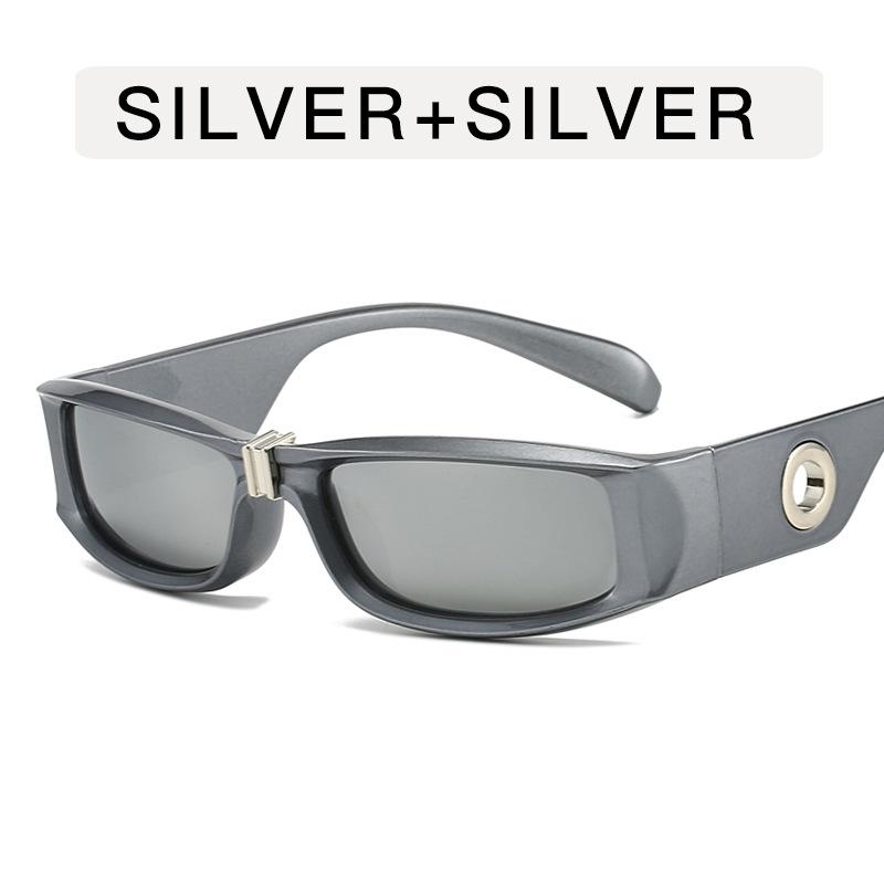 Fashion Sunglasses Sweet Cool Babes Outdoor Sunglasses Trendy Retro Square Wide Edge Sunglasses