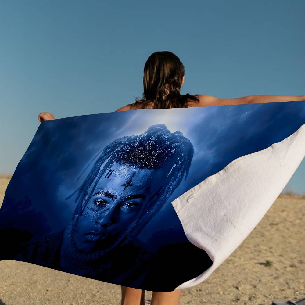 Xxxtentacions 17 Rapper Microfiber Printed Beach Towel Mountain Climbing Yoga Beach Swimming Running Absorbent Soft Towel