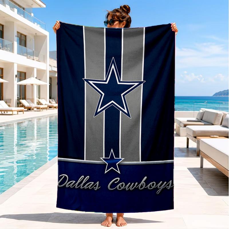 American Flag Cowboys Beach Towel, Quick-drying, Easy to Care for, Suitable for Both Fitness and Beach Vacations,Sports Essential