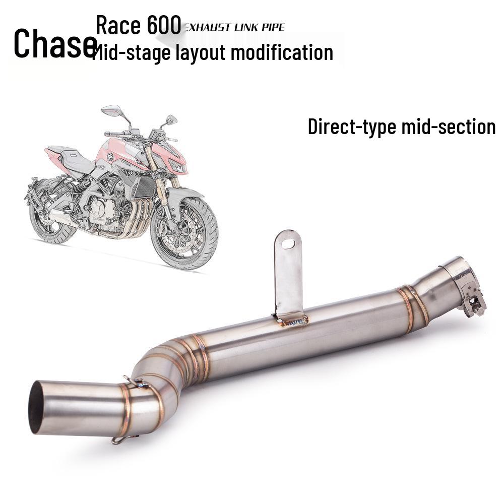 

Выхлопная система Qianjiang Chase 600 Race с противодавлением, средняя секция, с сотовым глушителем