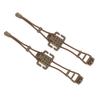 2Pcs Backpack Binding Clip MOLLE Gear Fastener Elastic Binding Buckle Carabiner Clip Bags Clasp Cord Fix Gear Elastic Strap