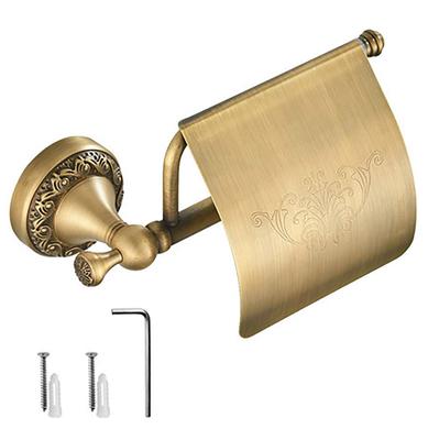 Felimore Antik Messing Toilettenpapierhalter, Dünner Kern, Schraubmontage, Wandmontage (Gold)
