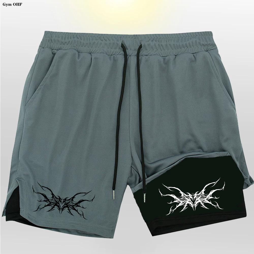 Graphic Shorts Pants Double-Layer Boxing Muay Thai Kickboxing Training 3D Print Gym Sport Workout Fitness Cosplay Unisex Men Women
