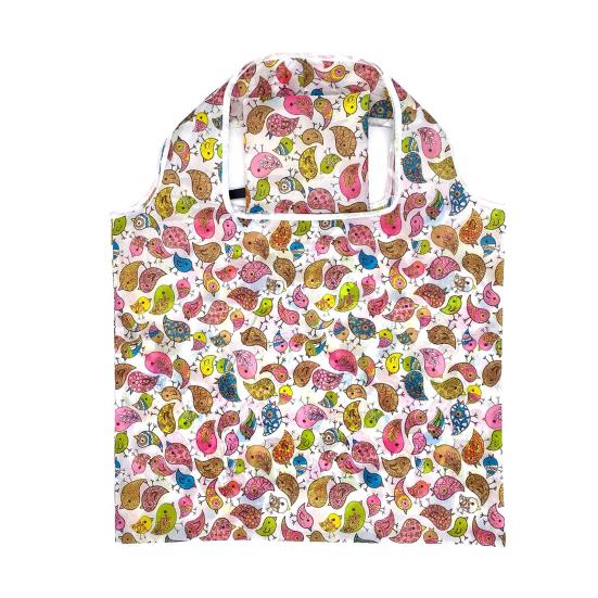 Folding Shopping Bag Reusable Tote Cute Prints Foldable Portable Animal Plants Fabric Grocery Shopping Tote