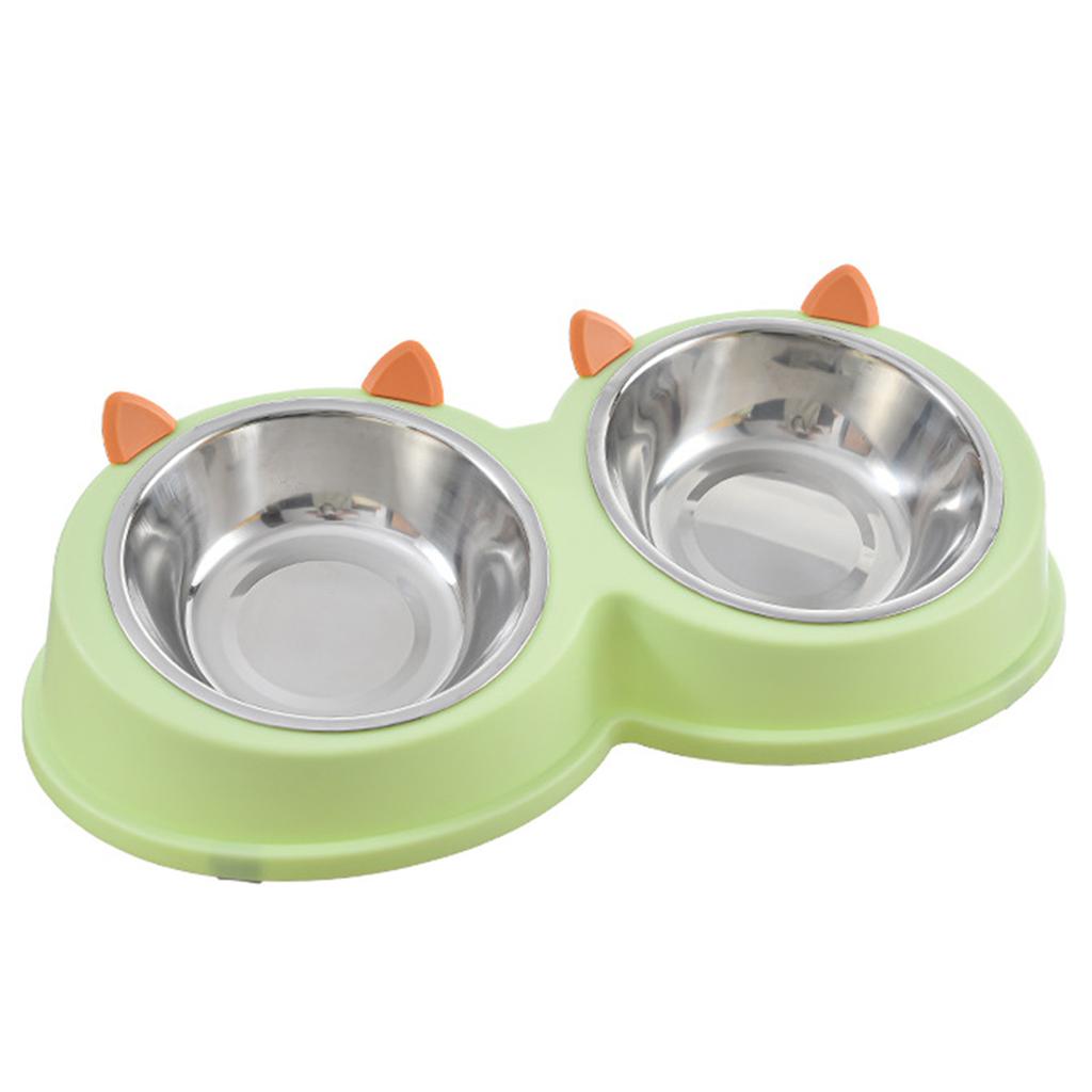 Stainless Steel Pet Bowl Multi Functional Angled  Tilted Pet Bowl for Cat Dog