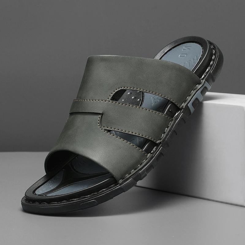 Fashion CYYTL Summer Mens Slippers Casual Shoes Beach Sandals Outdoor Slides Leather Walking Comfort Luxury Designer Lightweight Fashion