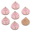 16 Styles KC Gold Drop Oil Fresh Flower Valentine's Day Pendant Charms - Premium and Creative Ornaments