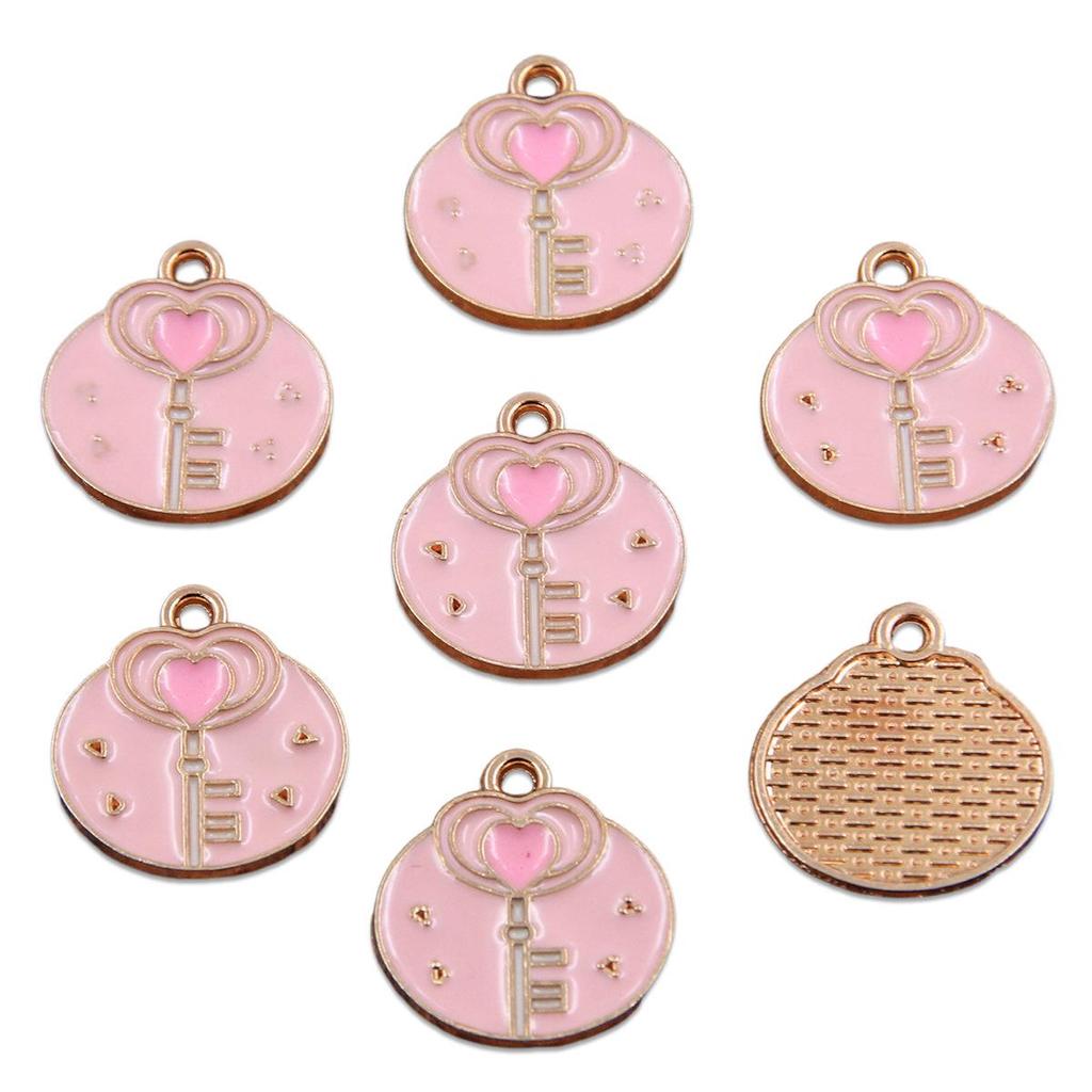 16 Styles KC Gold Drop Oil Fresh Flower Valentine's Day Pendant Charms - Premium and Creative Ornaments