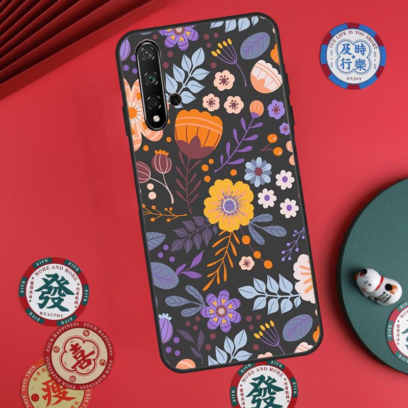 Floral Charm Secret Garden For Huawei Nova 11 Pro 9 10 SE Y70 Y60 Y90 Y61 Y91 Y73 Y72 12s 12i 11i 8i P30 P40 Lite Case