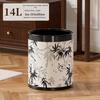 Xuanyong Chinese Style Lidless Double-Layer Trash Can