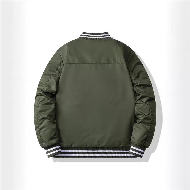 American Motorcycle Jacket Cotton Clothes Men's Autumn and Winter Thickened High Street Cotton Clothes Ruffian Handsome Racing Clothes