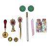 Wax Stamp Kit European   Retro   Stamp Hand Account Envelopes   Paint Sealing Wax Kit Gift Earth Box Decoration