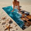 Ocean Starfish Shells Beach Towel, Super Soft Microfiber, Gift for Her/Him, Birthday, for Pool, Beach, Travel, Home Decor Fan gifts