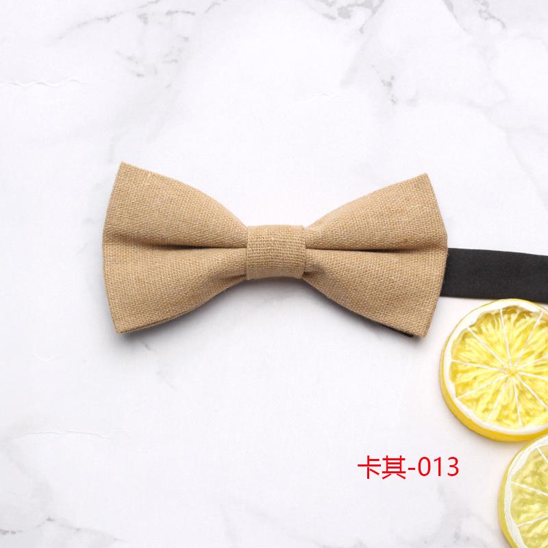 

Men S And Women S Bow Ties, Solid Color Imitation Hemp Bow Ties, Simple Groom S Bow Ties Are On Sale.