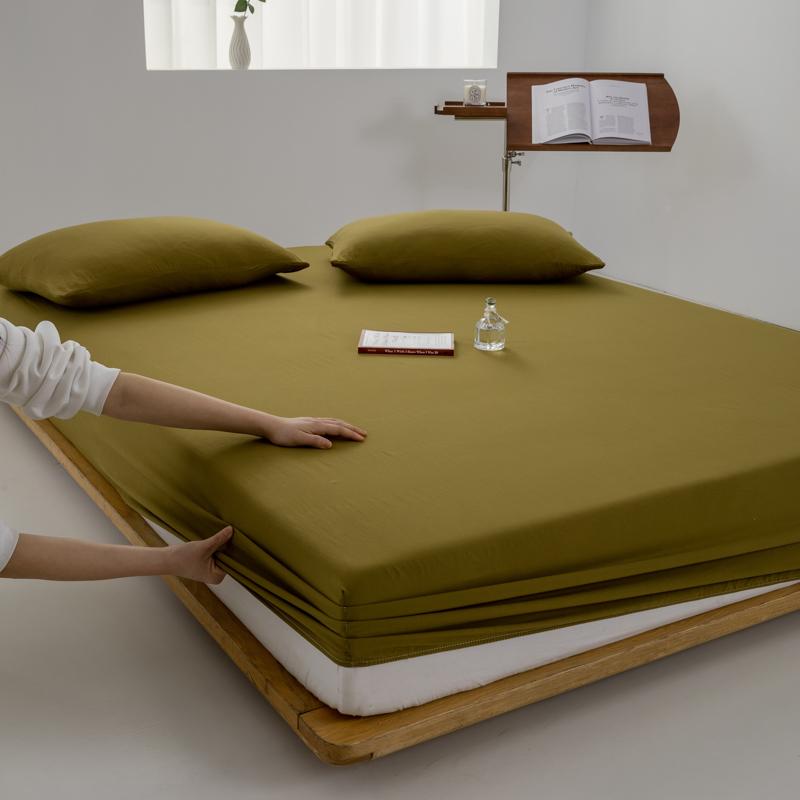 

Простыня на резинке из 100% хлопка с резинкой, регулируемый нескользящий чехол для матраса для односпальной двуспальной кровати размера «king-size» размером 140/160/180/200 см 160x200x30cm