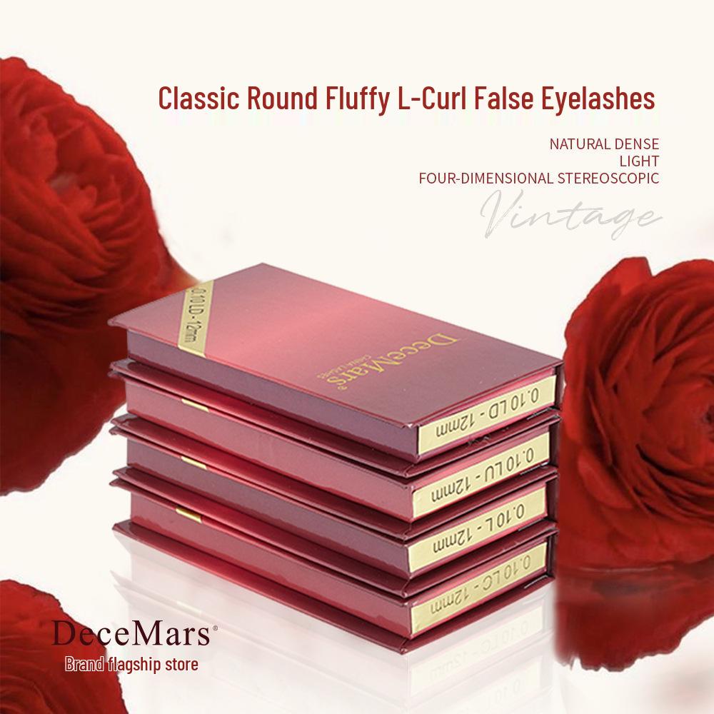DeceMars L Curl False Eyelashes for Technicians: Classic Grafting & Extension.