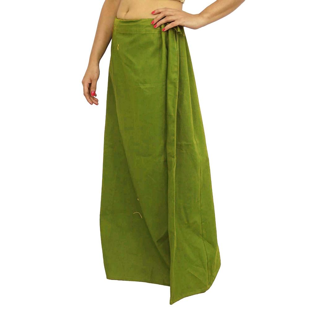 Saree Petticoat Underskirt Cotton Bollywood Indian Lining For Sari