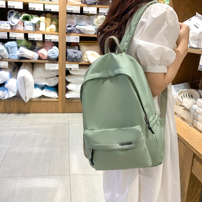 Rucsac de culoare solidă Rucsac de călătorie de mare capacitate pentru femei