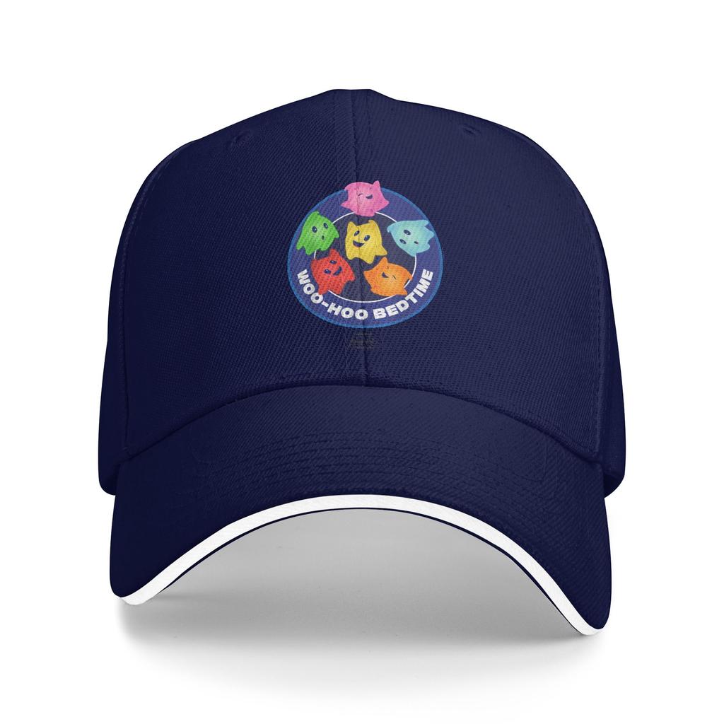 Marios Lumas Woo-Hoo Bedtime Galaxy Movie Baseball Caps Hip Hop Sandwich Cap Unisex Adjustable Sun Cap Running Golf