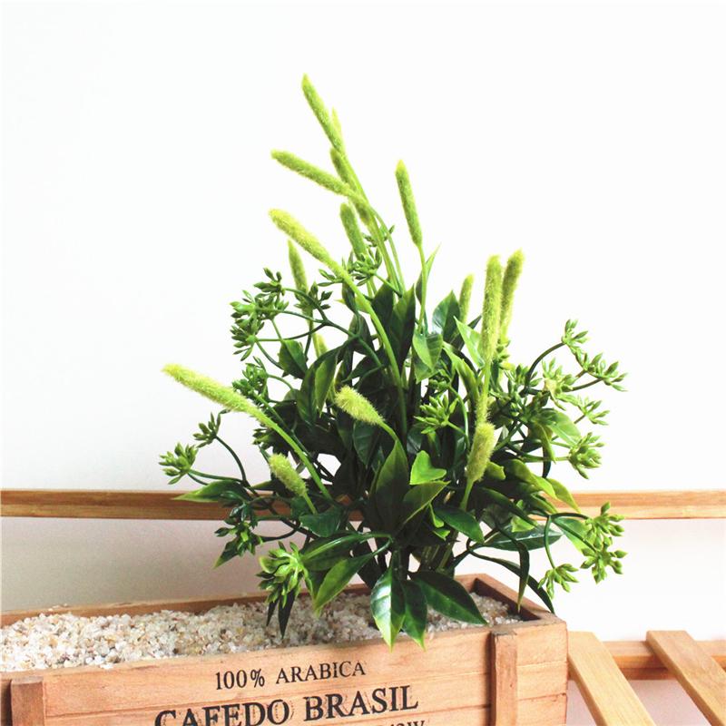 1Pc Artificial Simulation Green Plant Plastic Fake DIY Garden Landscape Home Decoration Accessories